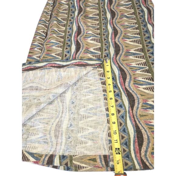 Ruff Hewn Vintage Button Loop Skirt Size 14 Made in USA Aztec Vintage EUC - Picture 5 of 11
